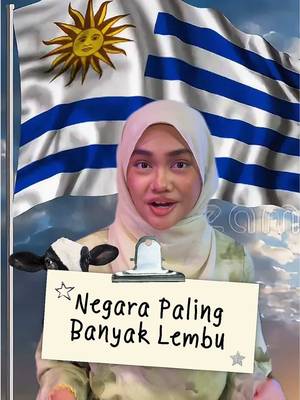 Korang pernah dengar tak pasal negara Uruguay ni? 🇺🇾🐄 Ramai ingat lembu paling banyak adalah di New Zealand, tapi sebenarnya ada di Uriguay 🫨🥛 #Uruguay #fyp #cow #trivia #worldcup2026